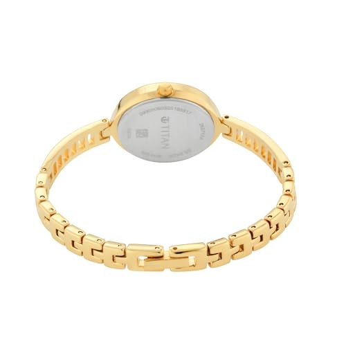 Titan Store Titan Karishma Women's Gold Dial Metal Strap Watch - Image 6