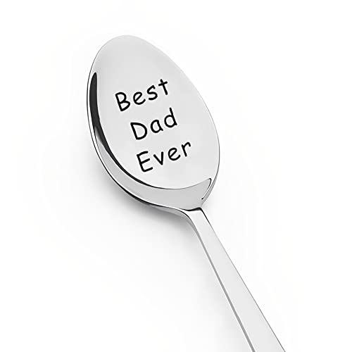 Best Dad Ever Gifts Cucchiaino da tè per papà Regali di compleanno da bambini Regali divertenti per papà da figlia figlio Regali di nozze per suocero idee regalo I Love You Regali per lui Regali di