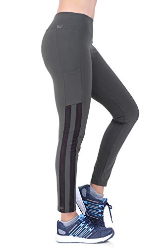 Image of Women's JUST-Dry Ankle Length Gym Workout Yoga Fitness Active Sports Pants
