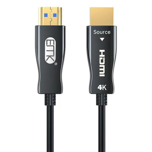Image of EMK 4K 40 Meter HDMI Cable, Ultra HD High Speed HDMI Cable 48Gbps, 4K 60Hz, HDCP 2.2, 4:4:4 HDR, eARC, Compatible with Steam Deck, PS-5 /4, X-Box Series X, X-Box One etc-.