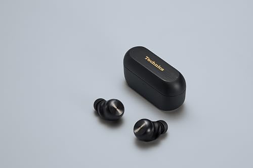Image of Technics EAH-AZ100-K Wireless Earphones, Black, Magnetic Fluid, Live Sound Quality, Bluetooth, Noise Canceling, 3 Devices, Multi-Point, IPX4, LDAC Compatible, High Resolution Sound Quality Playback,