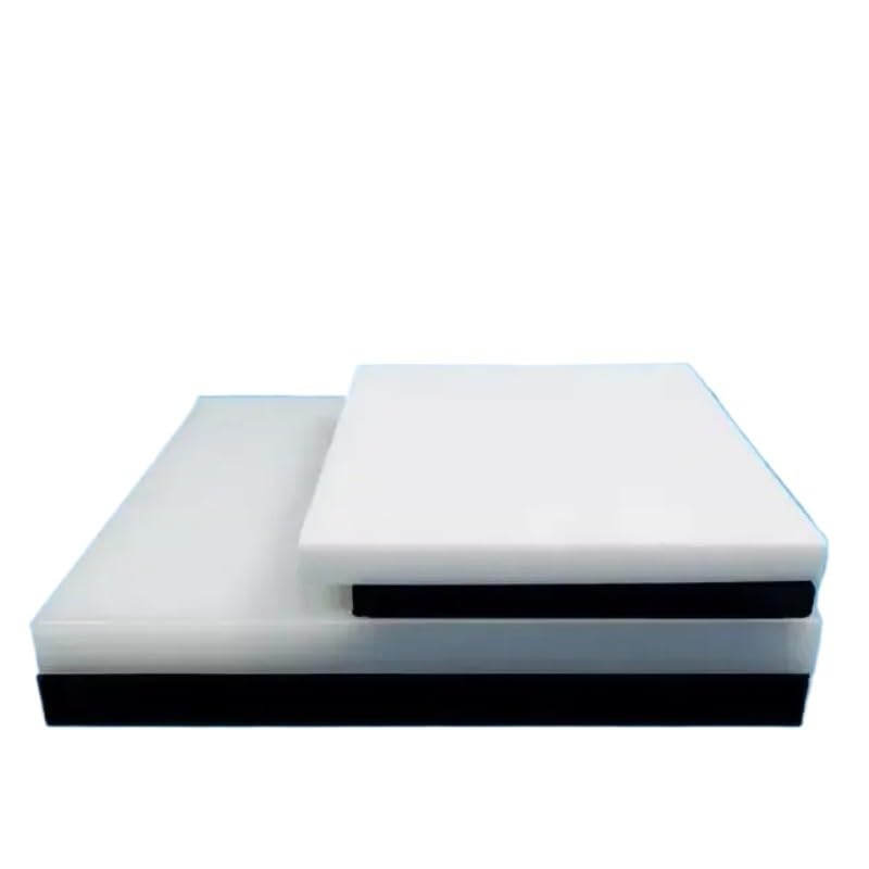 Arkusz polioksymetylenu POM Opcje grubości 2/3/4 mm Przemysłowa płyta z tworzywa sztucznego o wysokiej sztywności(3x300x300mm,White)