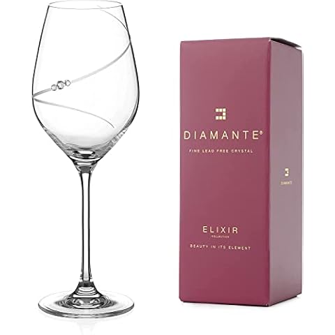 Diamante Swarovski Crystal Red Wine Glass Cover