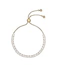 Ted Baker Melrah Crystal Adjustable Tennis Bracelet For Women (Gold/Crystal)