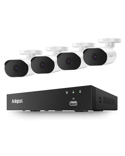 Anlapus 3K Lite 8CH Wired Security Camera System, Audio Recording,