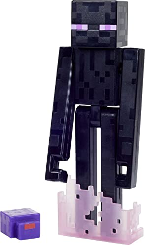 Mattel Minecraft Craft-A-Block Enderman Figure, Authentic Pixelated Video-Game Characters, Action Toy To Create, Explore And Survive, Collectible Gift For Fans Age 6 Years And Older #TOP3