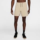 Nike Unlimited Vielseitige Dri-Fit Herrenshorts Ohne Futter (Ca. 18 cm), Desert Khaki/Black/Desert Khaki, DV9340-251, M