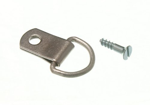 Cadre de suspension D Ring antichute à double trou nickelé avec vis incluses