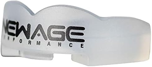 New Age Performance Sports Mouth Guard for Football, Rugby, Hockey, Lacrosse, Improves Balance & Strength, Adult & Youth Mouth Guard, Protects Teeth, Does Not Work for Braces (5DS, Clear)