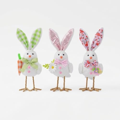 50% de descuento en figuras de felpa de conejo de Pascua LONEA