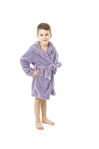 Image of BC BARE COTTON Boys Microfiber Fleece Hooded Robe