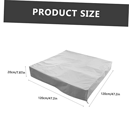 Couverture pour bac à sable imperméable anti pluie bâche jardin cordon - 7