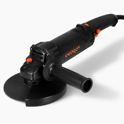Amoladora Angular GL-160SE 1100W Disco 150mm - Potencia Constante, 6 Posiciones Velocidad 5500-10500 rpm, Arranque Suave, Cojinetes Antipolvo - Para Corte Metal Hormigón Granito por Dnipro-M