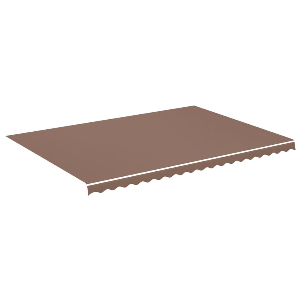 Toile de remplacement pour auvent en polyester durable marron 480x345 cm