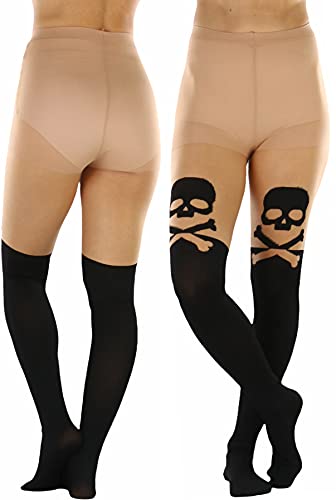 Image of ToBeInStyle Women's Cute Thigh High Printed Character Tights