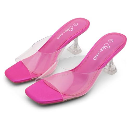 Elegant Clear Heels | Chic Kitten Heeled Sandals for Events - Image 6