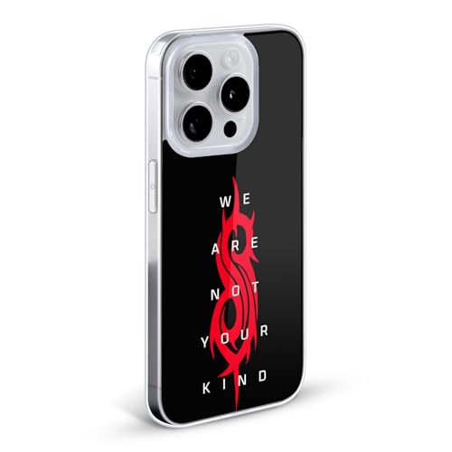 Carcasa Slipknot iPhone 15 antideslizante con logotipo de gel suave Head Case Designs oficial 2
