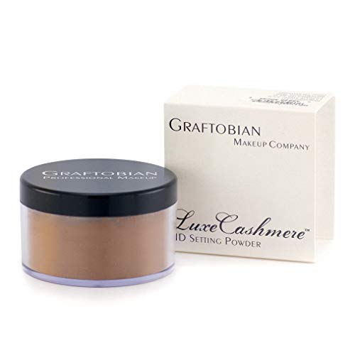 Graftobian HD LuceCashmere Setting Powder (0.7 oz) - No FlashBack, Matte, Silky Smooth Finish (Pecan Pie, .7 oz)