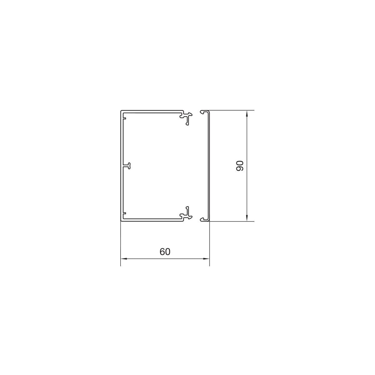 Tehalit LF6009009016 Conduit de Conduite, 2 mètres