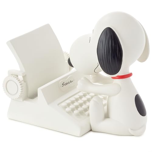 Hallmark Peanuts Snoopy Cell Phone Holder (Typewriter) Office Supplies Gifts for Teacher Boss Administrative Assistant