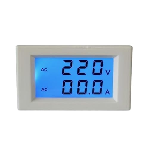 Ampèremètre numérique AC 80-300V 100A blanc pour tableau électrique monophasé