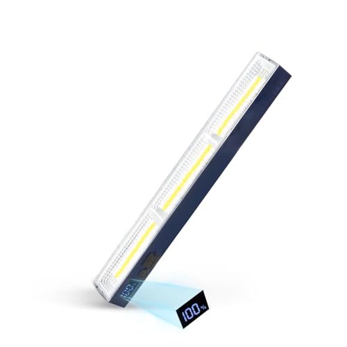 Image of Magnetic Light BAR, 11.81-inches 5000mAh Rechargeable Portable Lamp Built in 165 LED Bulbs,with Handy Hook with 2 Magnets Endurance