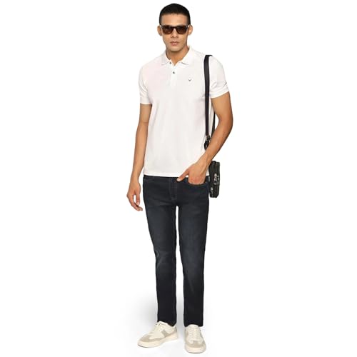 Image of blackberrys Men's Slim Fit Solid Polo T-Shirts