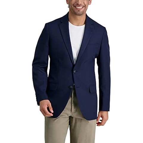 Haggar Men's Active Series Blazer, Indigo Cover
