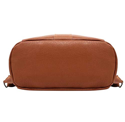 Mochila Bolsa Em Couro Feminina Impermeavel Moda Fashion (Preto)
