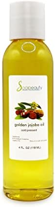 Huile De Jojoba 100% Pure Et Naturelle - Pressée à Froid - 16 Fl Oz (473 Ml) - Soapeauty