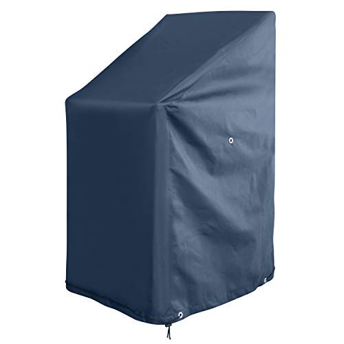 GardenMate Funda Protectora de poliéster Oxford para sillas de jardín 65 x 65 x 80/120 cm | Color Antracita | Tejido de poliéster Oxford de 220 g/m2