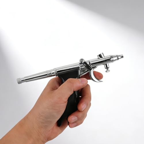 Kit aérographe argenté 0,5 mm idéal pour la retouche photo précise - 6