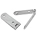 Dsjnf Butt Hinge 9.7x1.8cm Cabinet Folding Hinges Flap Hinge for Boxes Jewelry cabinets Toolbox Narrow flanged Hinges (with Screws) -4pcs