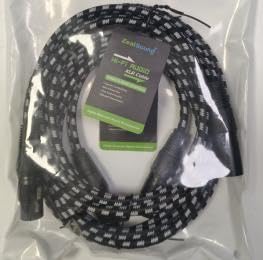 Zealsound XLR Cable マイクケスタジオ録音に、耐久性XLRマイク。コンデンサーマイク/AVアンプ/スピーカーに対応、6.5フィート/2M