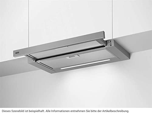 Dunstabzugshaube AEG DPE5660M Flachschirmhaube 60 cm Grau 660m³/h – Bild 3