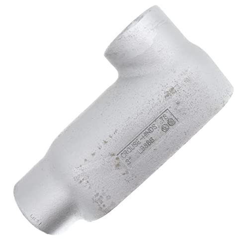 Crouse-Hinds LB888 Cast Iron Rigid Threaded Conduit Body Fitting, Type LB, Form-8, 3-Inch