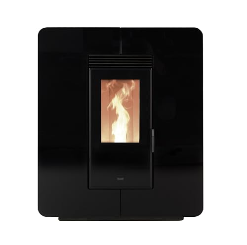 KLOVER ASTRA AIR Estufa per pellet KLOVER ASTRA AIR GLASS Glass Nero
