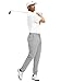 Comdecevis Mens Golf Pants Mens Casual Pants 32 Inseam Stretch Quick Dry Wrinkle Free Lightweight Business Men's Fashion, Light Grey, 32x32