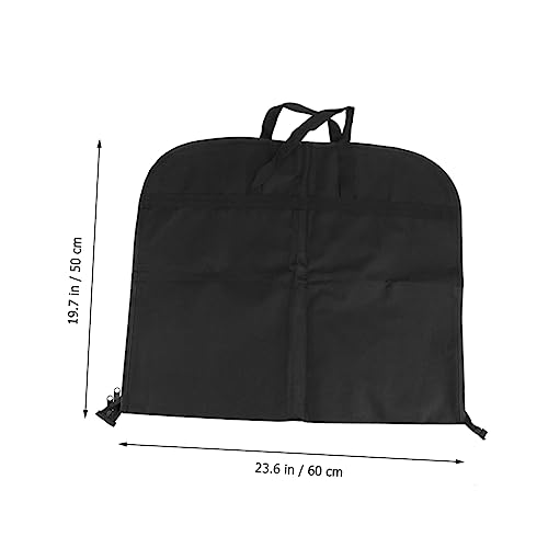 2pcs Breathable Garment Bag for Suits Portable Dress Cover for Travel and Storage Oxford Suit Storage Bags Black3