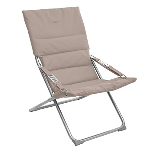 Hespéride - Fauteuil Relax de Jardin Milos Taupe