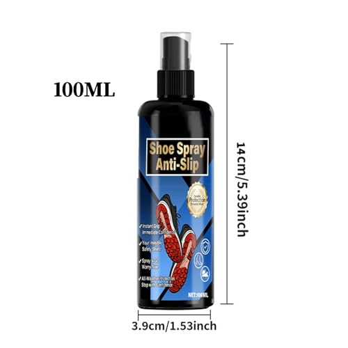 SVCEQZE Griffspray Für Schuhe - 100ml Griff-Verstärker Für Schuhe,Sofortiger Schuhwerk Verstärker - Für Stiefel Turnschuhe Basketball Fußball Tennis Volleyball Baseball Camping Training
