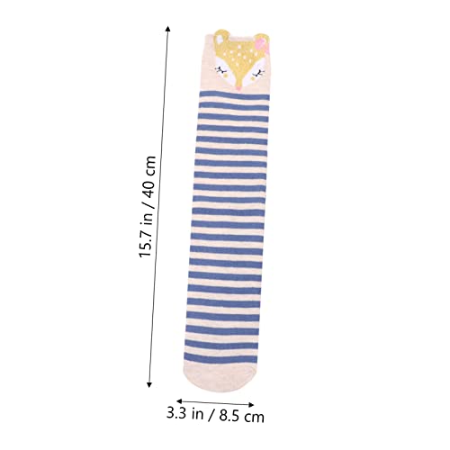 1pair Girls Socks Fun Animal Patterns Cotton Mid Calf Boot Stockings for Boys and Girls Comfortable Warm for and Outdoor Activities3