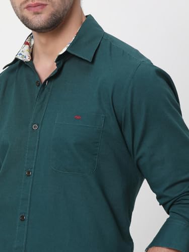 Image of MUFTI Mens Cotton Linen Slim Fit Shirt