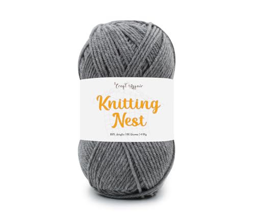 Image of Craft Affair | Knitting Nest Acrylic Yarn (200 Meter, 100 Grams, 2mm) / Woolen Yarn /Acrylic Yarn for Knitting and Crocheting-Melange