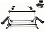 yskjyxgs Portable DJ laptop stand; adjustable tilt angle and width, anti-slip design, DJ stand for laptop and controller; the perfect choice for your DJ rig at home, workstation, or on tour.
