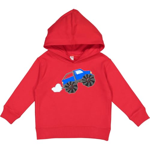 inktastic Blue Monster Truck Action Toddler Hoodie 2T Red 2871b
