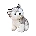NUOBESTY Realista Peluche Husky Cachorro Perro Peluche Suave Almohada Animal de Peluche Cachorro Juguetes Regalos Decoraciones para El Hogar