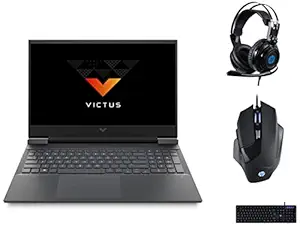 HP Victus Gaming Laptop (AMD R5 5000 Series Processor/8GB RAM & 512GB SSD Storage/Win 10 Home + Microsoft Office) - -e0162AX + Gaming Bundle
