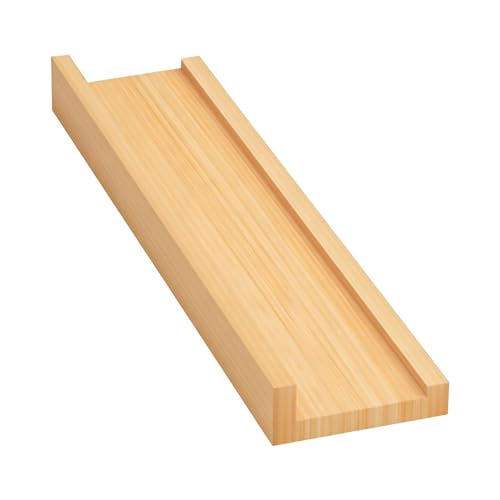 Estante de madera montado en la pared - Soporte flotante para plantas, expositor de especias de cocina, organizador para el hogar, unidad decorativa de pared | El diseño de madera resistente soporta