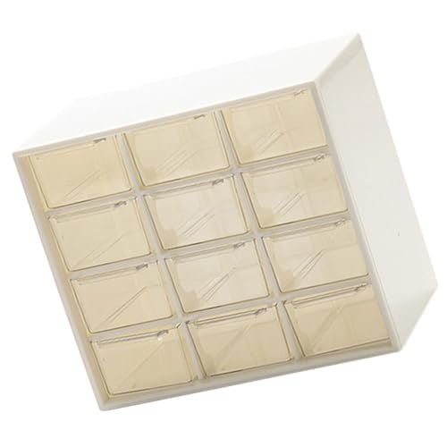 Boîte de rangement tiroirs plastique transparent pour coiffeuse chic